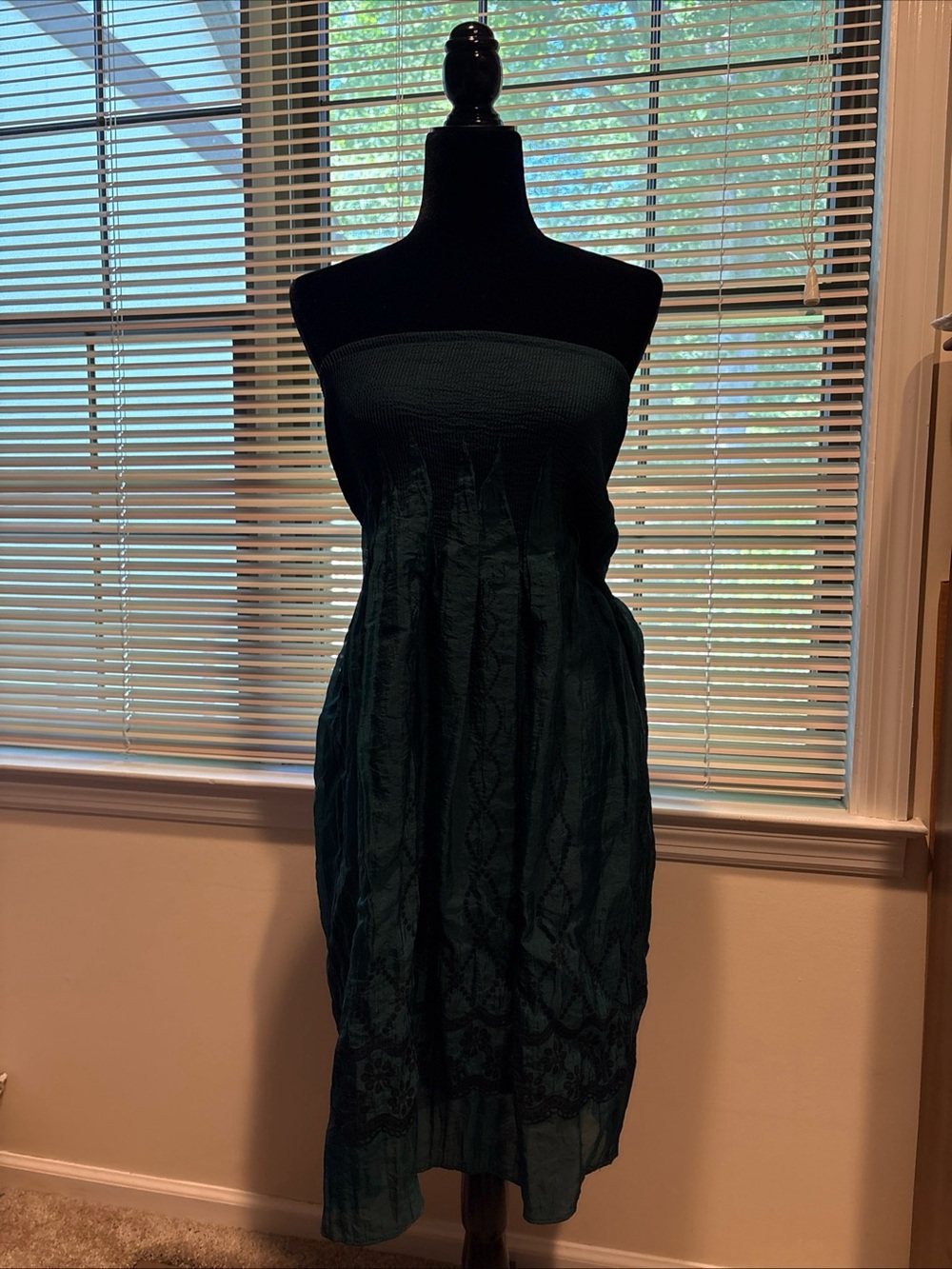 Lapis Women's Skirt One Size Green W/Black Elastic Waist Knit Pull On NWT